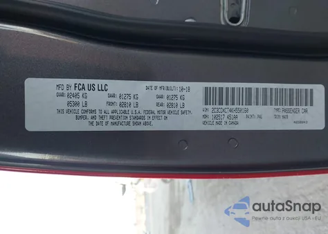 2019 Dodge Charger R/T Rwd from USA, damaged, VIN 2C3CDXCT4KH550160